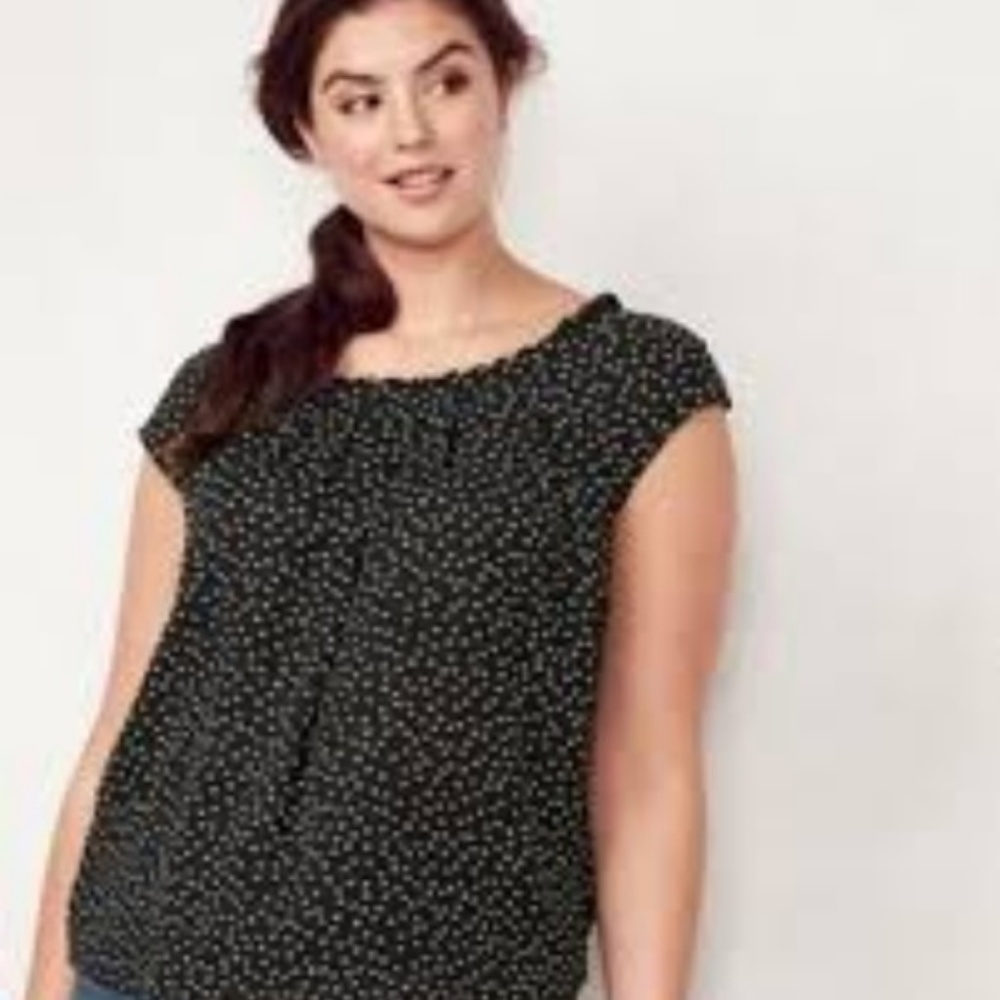 LC Lauren Conrad pleated tie-back top